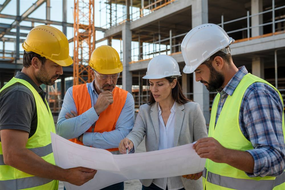 BuildCraft construction team working on site