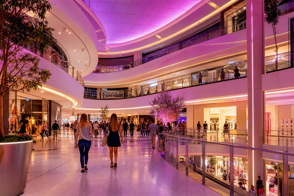 Shopping mall website template preview