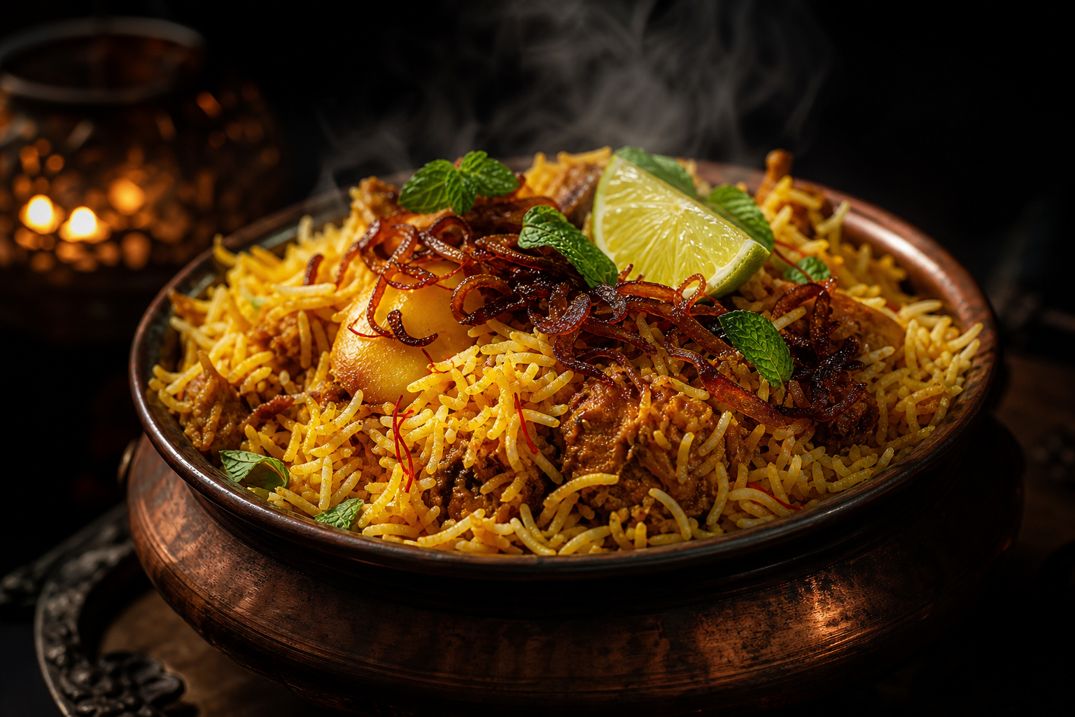 Saffron biryani